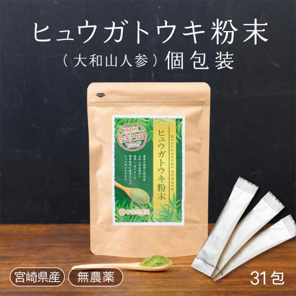 ヒュウガトウキの葉　粉末　高千穂町産　個包装タイプ　1g×31包　