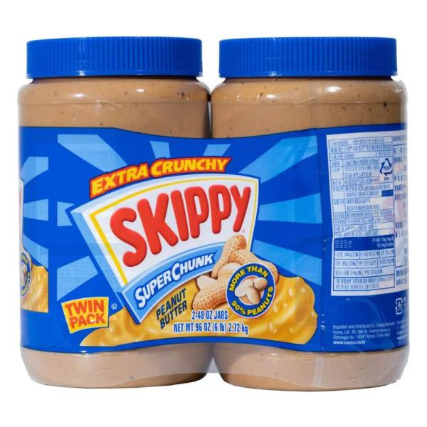 スキッピー ピーナッツバターチャンク 1.36kg x 2個商品の特徴◆1.36kg x 2◆原材料名：ピーナッツ、砂糖、植物油（大豆を含む）、食塩◆ローストしたピーナッツを使用した、クランチーなピーナッツバター◆スムーズにスプレッドできま...