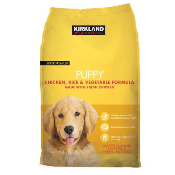 カークランドシグネチャー 子犬用 9kg チキン,ライス,ベジタブル  コストコ直送