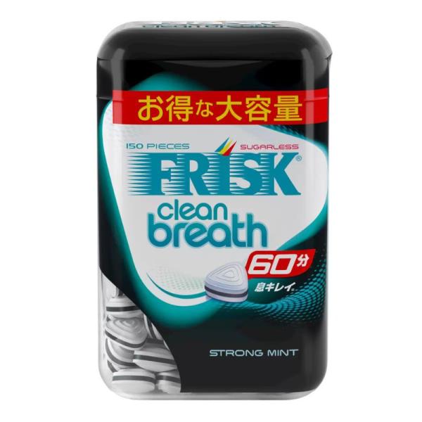 フリスク クリーンブレス ボトル ストロングミント 105g × 5個商品の特徴◆緑茶抽出物の働きで、60分息キレイ。◆オフィス、車内、家で食べやすい大容量ボトルが５個入り◆口の中の強いスッキリ感と強い清涼感を味わえる超強力ミント。商品の詳...