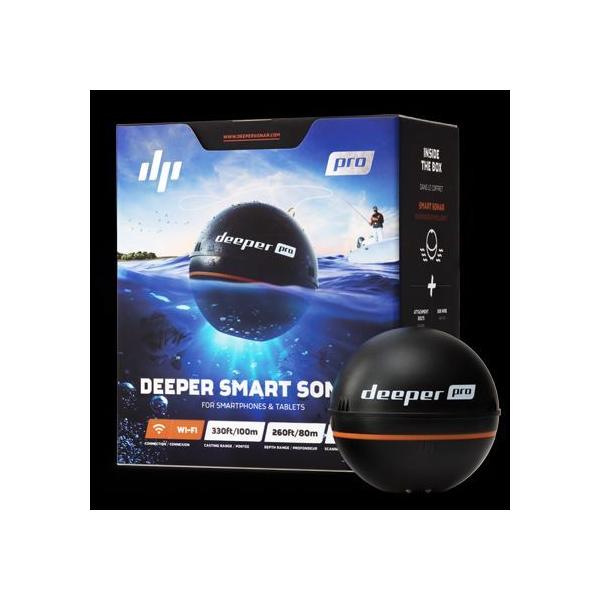 【Deeper(ディーパー)】 【4779032950251】Deeper PRO　魚群探知機Deeper Smart Sonar PRO を使えば、流し釣り、マッピング、スキャン機能を利用することができますまた、アイスフラッシャーとして冬...