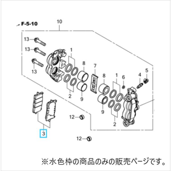 ホンダ HONDA 06455-MKK-D01 消耗品交換セット フロントパッドセット 2