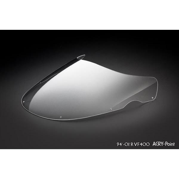 アクリポイント   4580423290302 品番:110381 HONDA　94-00 RVF400 クリアスクリーン  外装　シールド風防