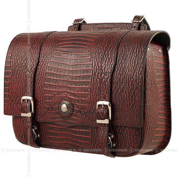 4524486061899   DEGNER fOi[   NR_CU[ThobO/LEATHER SADDLEBAG bh   SB-48CR-RED    WEBK