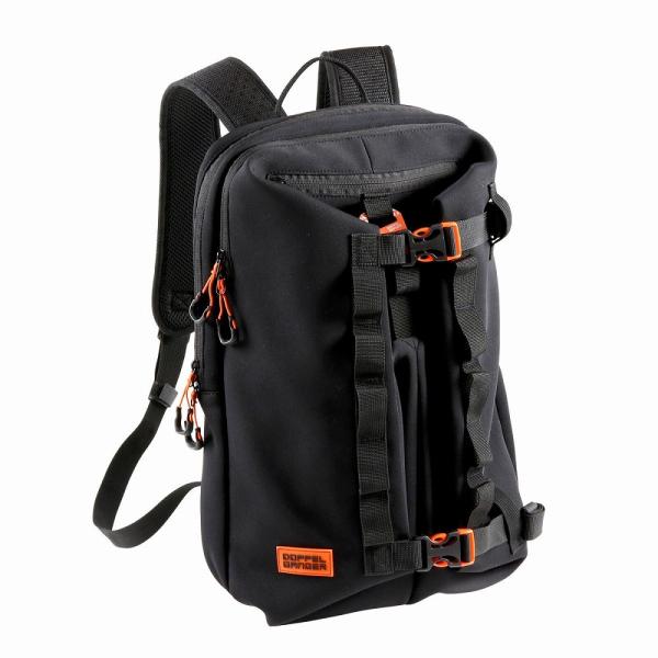 他サイト： ドッペルギャンガー   4589946147667 モトバックパック メットイン　ブラック DBT608-BKウェットスーツ素材のバイクの商品画像