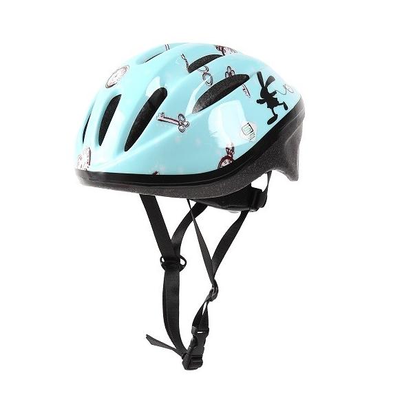 オリンパス ORINPAS   SG規格合格　子供用 自転車用ジュニアヘルメット OMV-10 Mサイズ 52〜56cm 　アリス　ソフトシェル 水色 女の子　