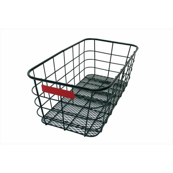 【サギサカ】 【4973291490576】 49057 縦長 リヤワイヤーバスケット　フ゛ラックシティ・軽快用縦長後カゴ軽快車最大積載量5kg上部に太パイプ採用で丈夫スポーツショルダバッグ対応サイズ金具付 高×幅×奥 190×240×49...