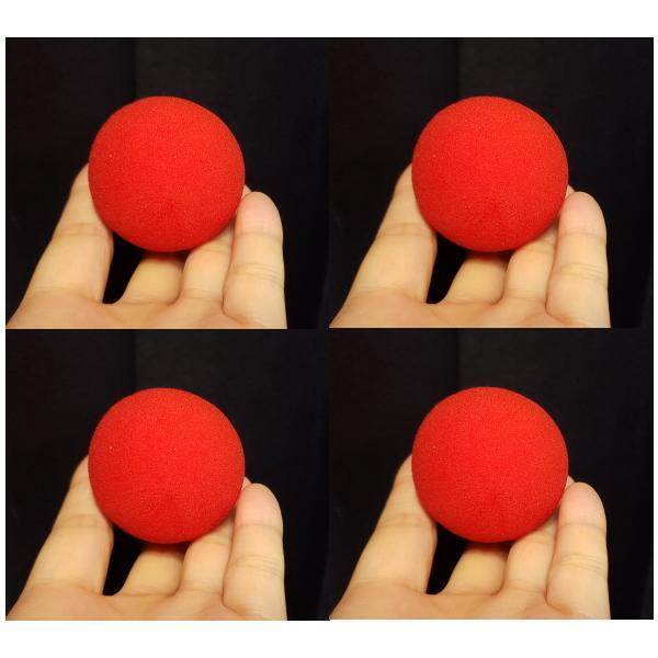 国産マジック用スポンジボール　直径約5ｃｍ　4個セット