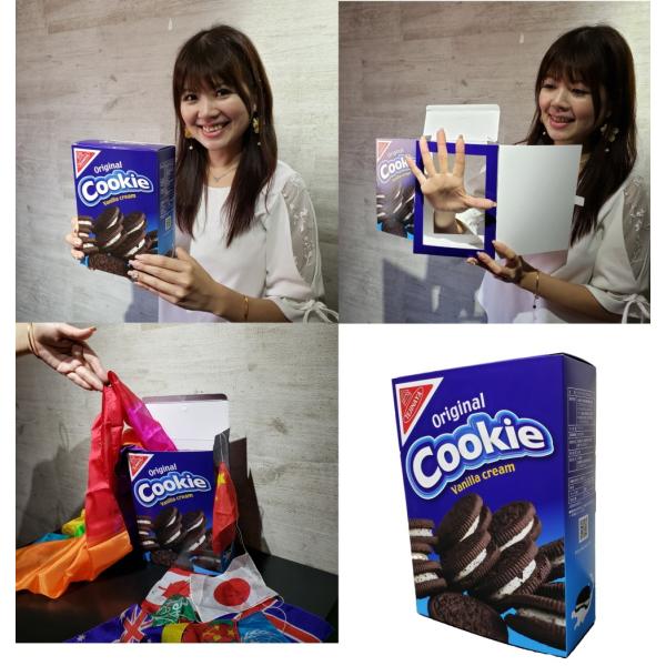手品屋　マジッククッキーボックス＜空っぽのクッキーボックスにおまじないをかけると、本物のクッキーがでてくるマジック＞宴会、忘年会