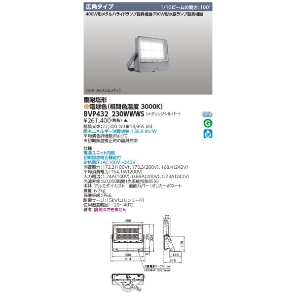 TOSHIBA フィリップス BVP432_230WWWS (BVP432230WWWS) LED TOSHIBA フィリップス BVP432_230WWWS (BVP432230WWWS) LED