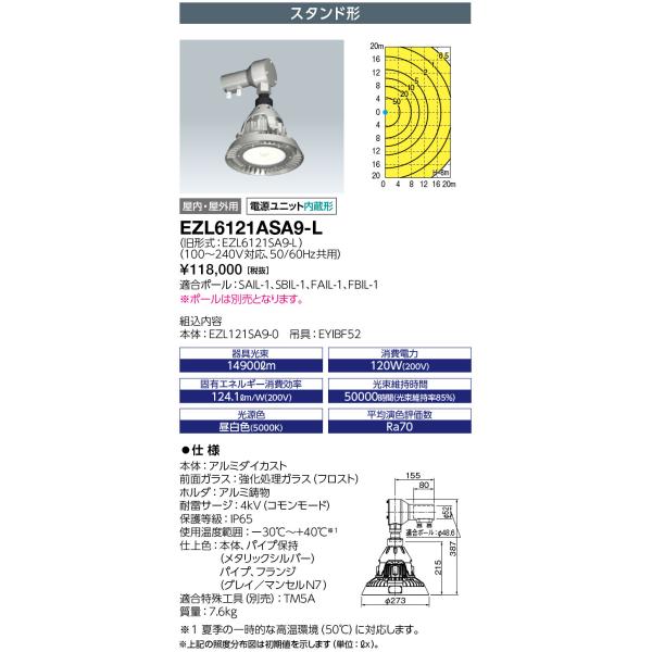 dC EZL6121ASA9-L fBIbN `LEDVpƖ ^nCh400W X^h` (EZL6121ASA9L)