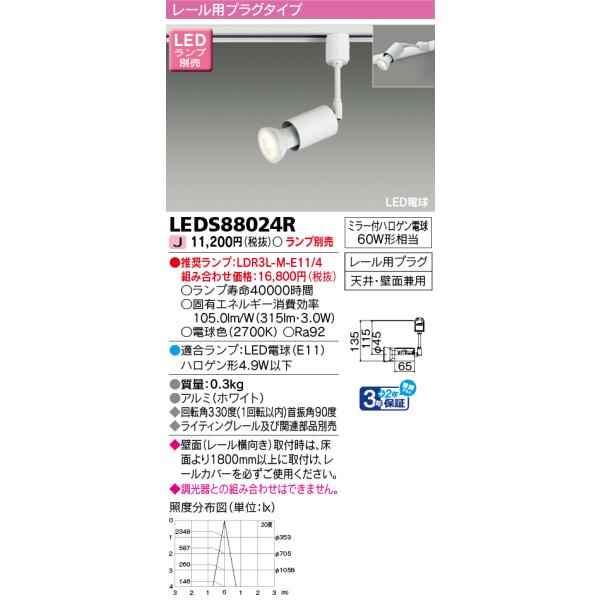 ◇東芝◇LEDスポットライト◇8個◇LEDS88024R◇C-2506DL2