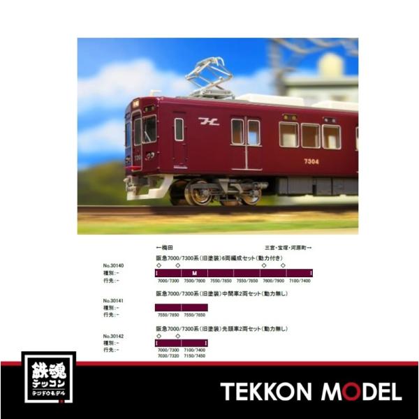 グリーンマックス（GREENMAX） Nゲージ GreenMax 30140 阪急7000/7300