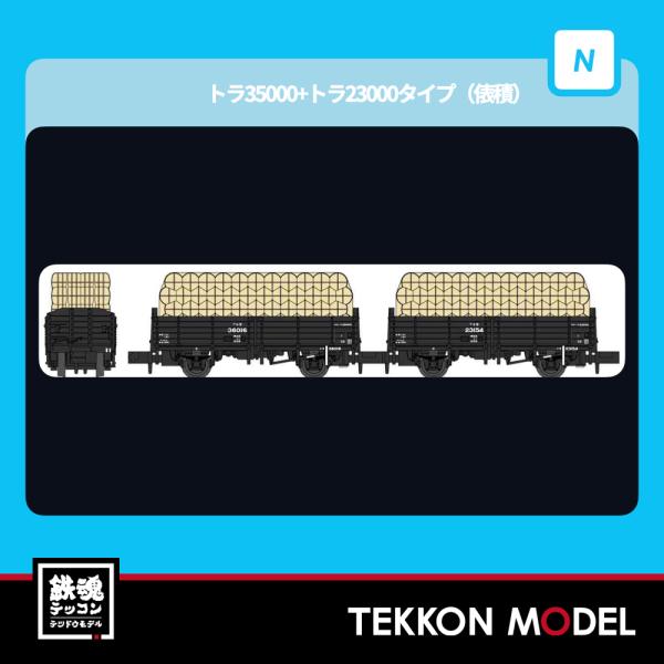 マイクロエース Nゲージ A1477 トラ35000+トラ25000(俵積) 2両セット