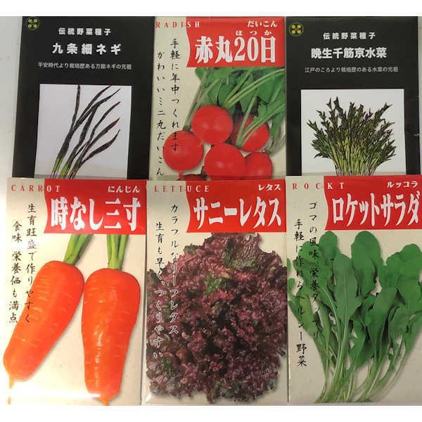 在来種 固定種のタネ いつでも蒔けるプランター野菜６種セット 初心者向け Hn Planter 冷えとりとやさしい暮らしてくてく 通販 Yahoo ショッピング