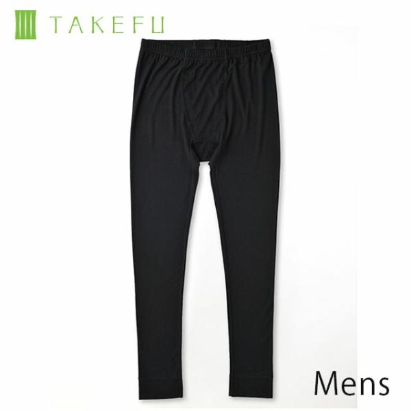 TAKEFU メンズスパッツ （10分丈） ブラック〔M-L/L-LL〕