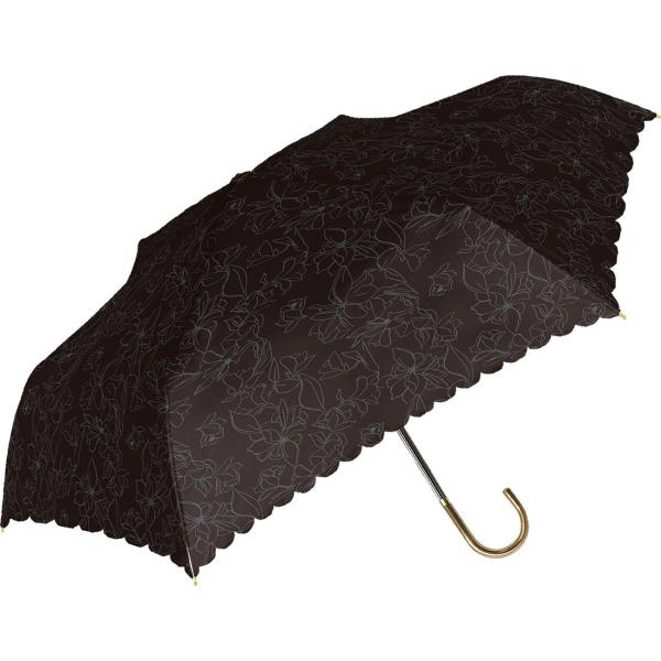 完全遮光 折りたたみ傘 晴雨兼用 55cm FLORIST フローリスト 完全遮光　遮熱　UV遮蔽率99%　軽量　女性　プレゼント　