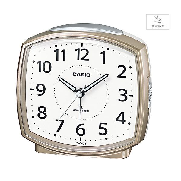 WAVE（CASIO） wave ceptor 目覚まし電波時計 シャンパンゴールド