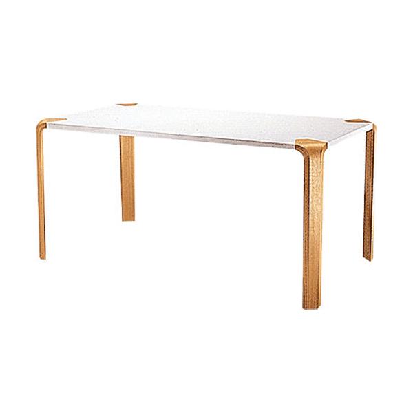 天童木工 T-2079ME-NT テーブル メラミン樹脂化粧板 (ホワイト) ナラ