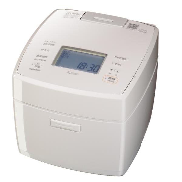 三菱電機 NJ-VP10H-W 白亜麻 5.5合 ダブル備長炭コート 熾火 おきび 炊飯器 Mitsubishi Electric