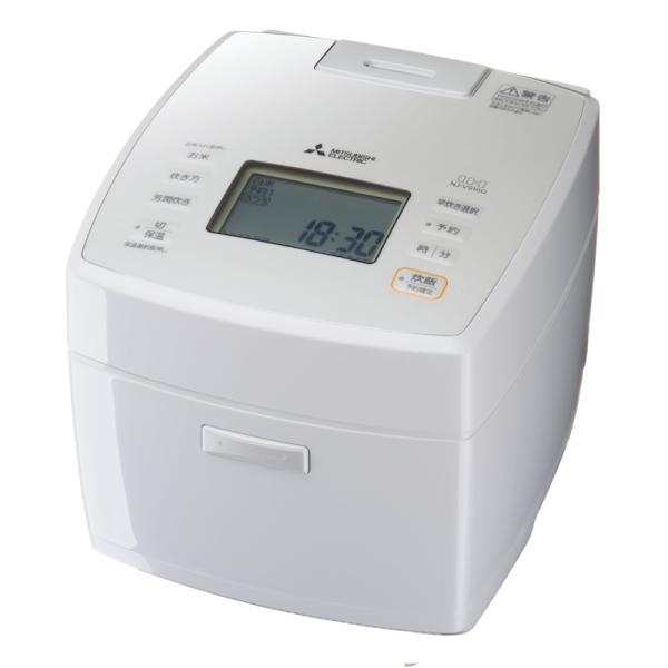 三菱電機 備長炭 炭炊釜 NJ-VS10G-W 炭炊釜 三菱電機 NJ-VS10G-W 月白 5.5合 ダブル備長炭コート 熾火 お