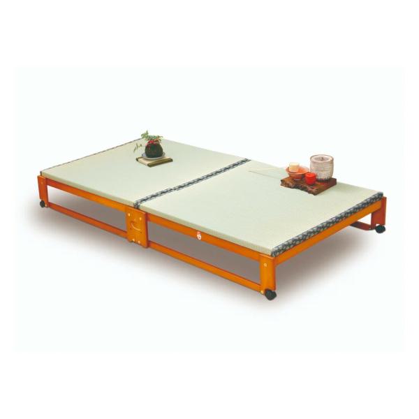 中居木工　折りたたみ畳ベッド　シングル NK-2700］折りたたみベッド畳 ロータイプ シングル - 中居木工