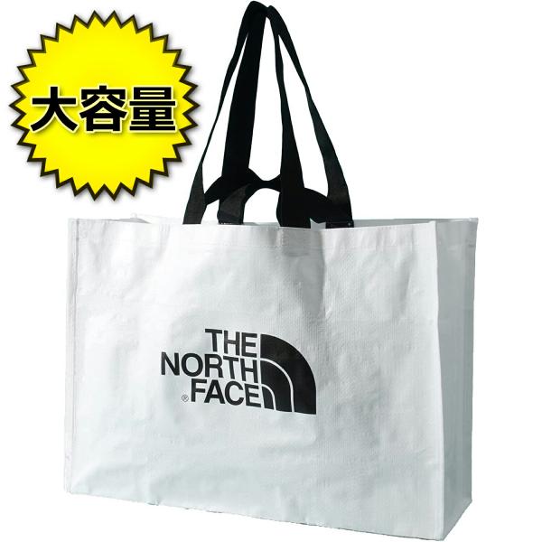 大容量 ザノースフェイス エコバッグ Lサイズ 約54×39×19cm 中央ロゴ ラージロゴ 両面ロゴ ショッパーバッグ トートバッグ レジャーバッグ ランドリーバッグ