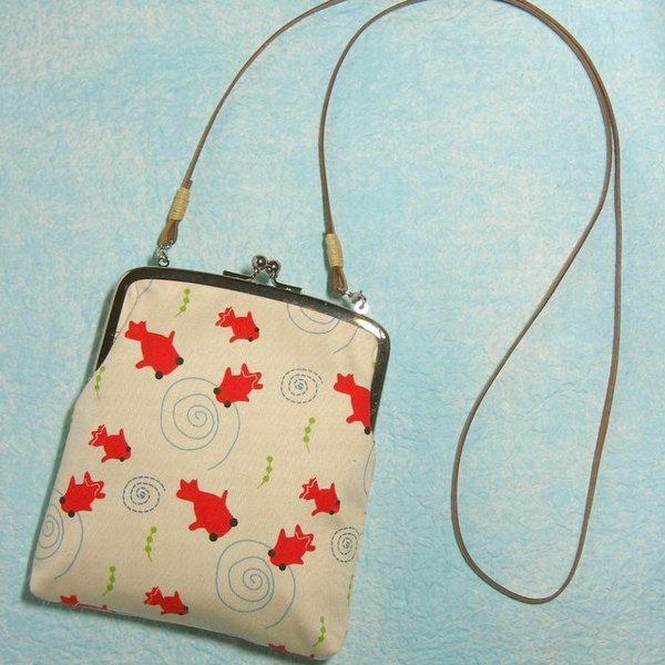 ポシェット 和柄 和風 浴衣 お祭り スマホ 財布 がま口 斜めがけ ショルダーバッグ 全25柄 メール便ok 金魚 Bostonathleticclub Com