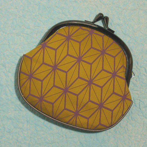 がま口財布 レディース/和柄/帆布製 全25柄 メール便OK 麻の葉模様 