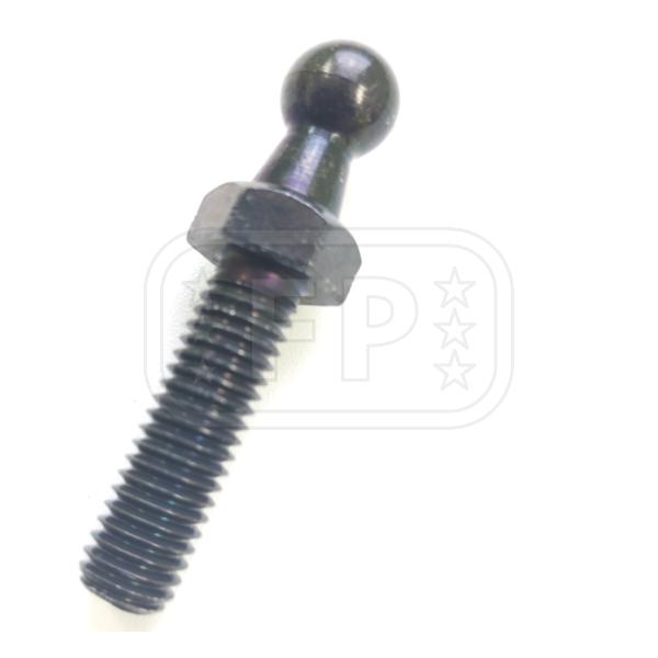 ガススプリング・ガスダンパー用　ボールスタッド ロング　ジョイント　鉄製　亜鉛メッキ　ボール部１０ｍｍ M8-1.25 首下27ｍｍ　ピロボール　ボールねじ