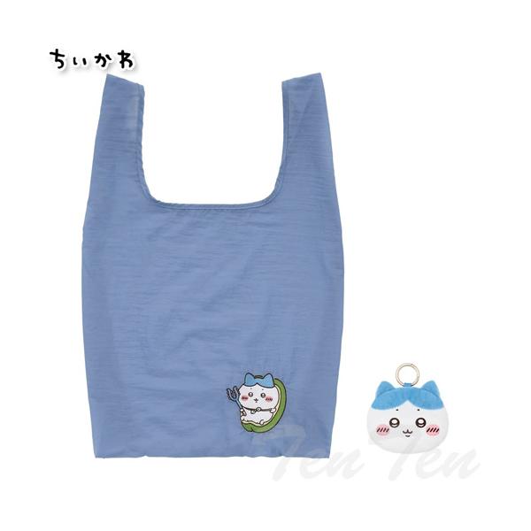 ちいかわ エコバッグ入りおかおマスコット ハチワレ 【即納品】 マスコット バッグ 公式 グッズ ハチワレ うざぎ モモンガ ラッコ 古本屋