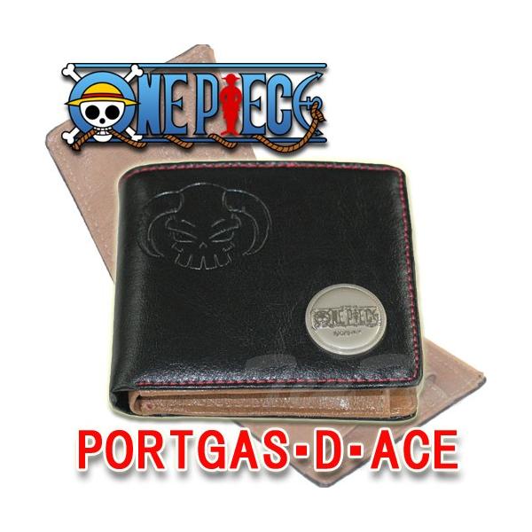 ワンピース グッズ 2つ折りレザーウォレットIII エース ONE