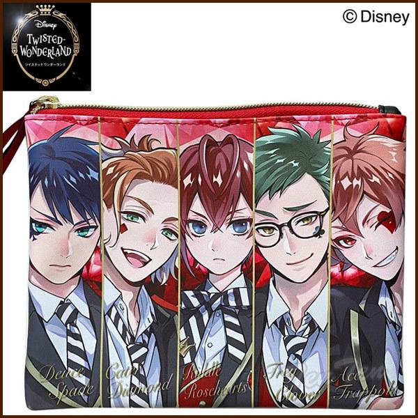 ディズニー ツイステッドワンダーランド フラットポーチ