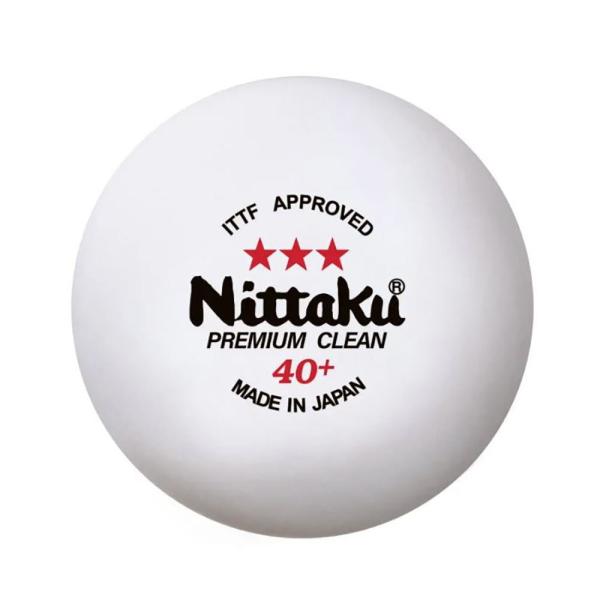 卓球 ボール 【Nittaku】ニッタク 試合球（40mm） 3スタープレミアム　クリーン3個入り NB1700 専門店スリースター 卓球 卓球ボール ボール 試合球 試合用 卓球