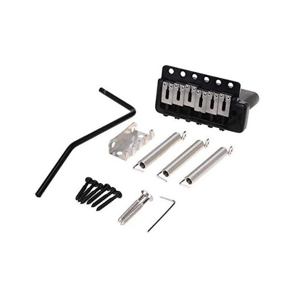Wilkinson WVPC-SB 10.8mm 6点止めレモロブリッジ ユニット ステンレススチールサドル (ブラック) Wilkinson WVPC-SB 10.8mm 6点止めレモロブリッジ ユニット ステンレススチールサドル (ブラック)