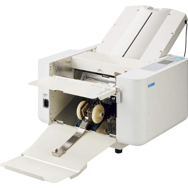 定型用紙サイズ自動検知のらくらくオートタイプ＜仕様＞●製品寸法 : W 1015 mm × D 545 mm × H 506 mm●製品重量 : 30kg●ベルト搬送整列排紙　●封筒折りモード　●タッチパネル重送検知　●速度調整静音モード　...