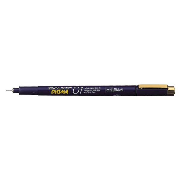 サクラクレパス　ESDK01#19　赤　ピグマ　顔料水性ペン　0.1mm