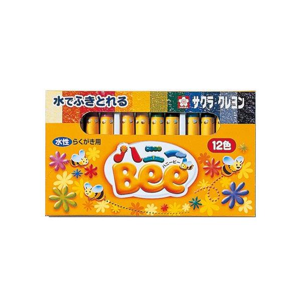 ●ミツバチの巣より採取されるミツロウが入っています。●従来のクレヨンと変わらず濃く描けます。●水性タイプです。＜仕様＞●商品名：クレヨン水性12色ハニーＢee ●商品サイズ：90 x 156 x 181mm●重量：110g【サクラクレパス】