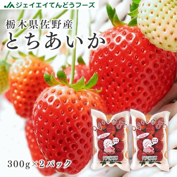 栃木県産とちあいか約300g×2パック栃木県佐野市にある佐野観光農園が栽培。観光いちご狩りも同時運営しているため、木なり完熟で収穫します。香り高く甘みが強いのが特徴のとちあいかを産地直送でお届け♪発送前には目視にて検品を行いますが、輸送途中...
