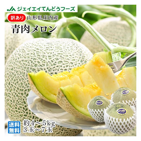 メロン 4個セット庄内産 tendofoods_w-meron