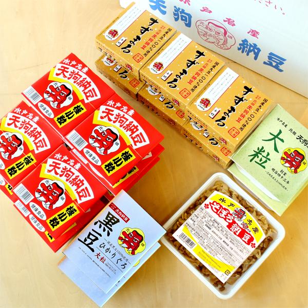 パック納豆粒ぞろい ４種類のパック納豆 極小粒 小粒 大粒 黒豆 そぼろ納豆を詰合せました 創業100余年水戸納豆の老舗 水戸元祖天狗納豆 Buyee Buyee 提供一站式最全面最專業現地yahoo Japan拍賣代bid代拍代購服務