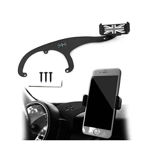 QIDIANクーパー用360*回転式クレードル付き自動電話マウント携帯電話カップホルダーF54 F55 F56 F57 R55 R56 R57 F60 R60 