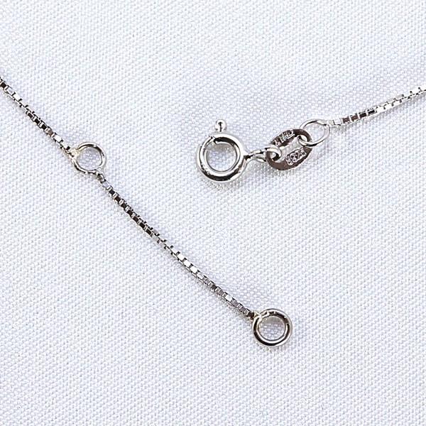 プラチナ仕上げ ＜ベネチアン＞ シルバー９２５ チェーンネックレス(太さ0.8mm) アクセサリー パーツ material