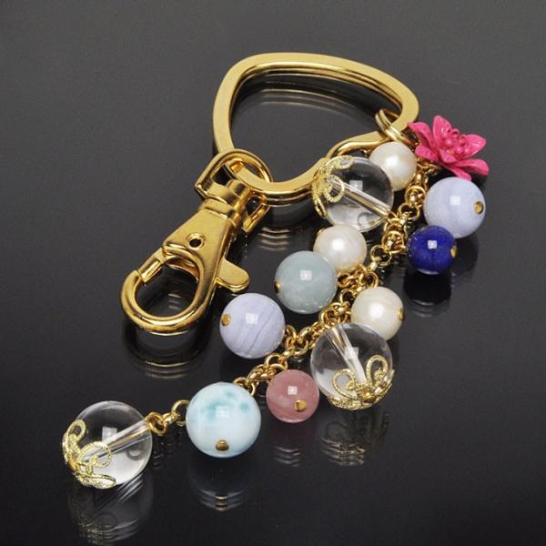 ラリマー × ブルーレースアゲート アクアマリン ローズクォーツ