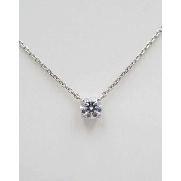 4℃　Pt850 ダイヤモンドペンダントネックレス　シルバー　ダイヤモンド 4℃ ヨンドシー Pt850 プラチナ 0.202カラットダイヤペンダント