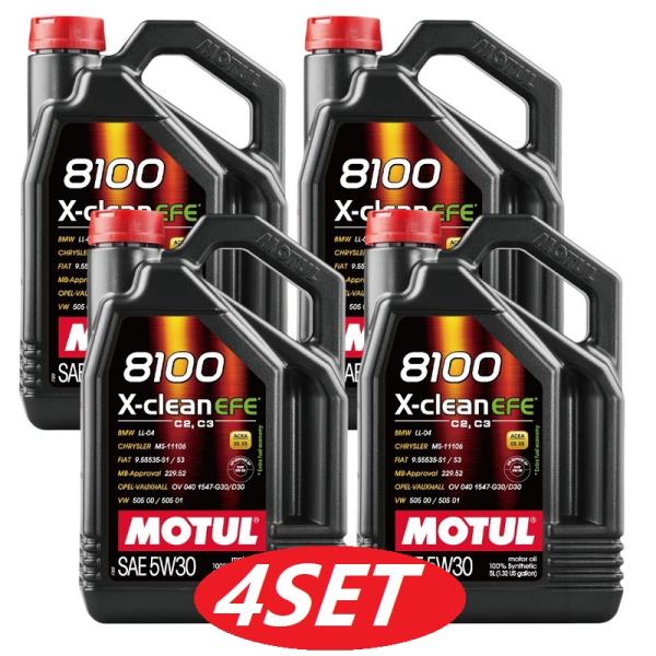 MOTUL（モチュール） 【お得な4本セット】113235 MOTUL 8100 X-CLEAN