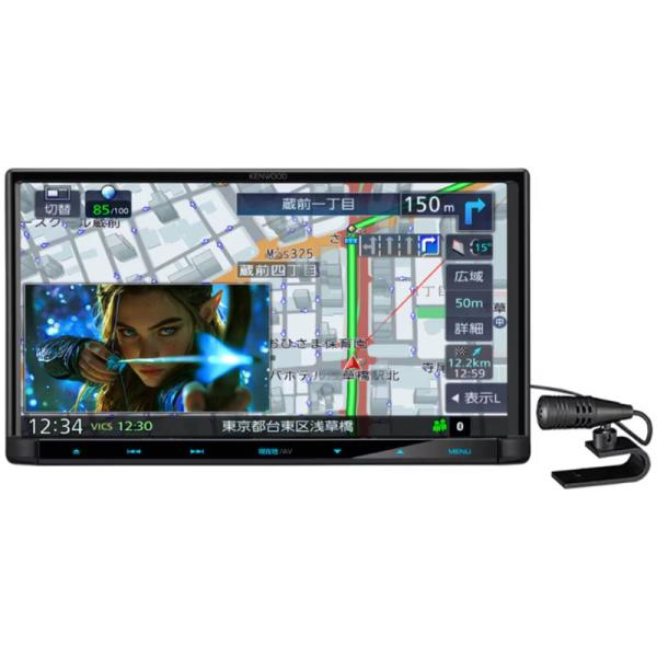 KENWOOD 彩速ナビ MDV-D413 本体 彩速ナビ MDV-D413 ケンウッド フルセグナビ 7インチ 180mm レンタル