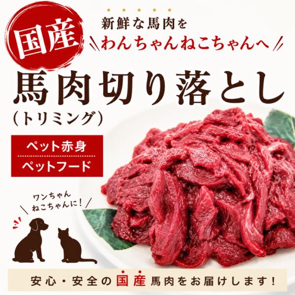 ≪国産≫馬肉　200ｇ　ペット生食用