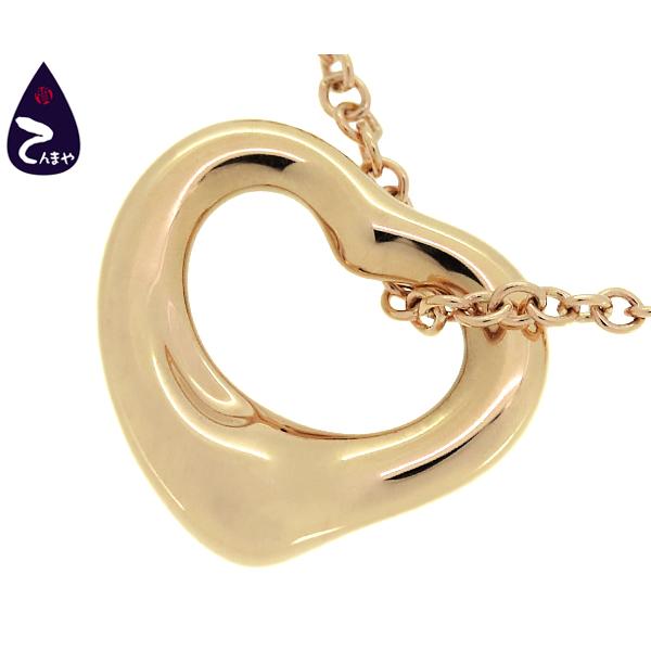 K18 ジュエリーマキオープンハートペンダントトップネックレス1.3g