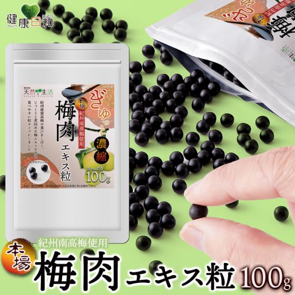 ☆ 梅肉エキス 粒 100g 約2か月分 紀州南高梅 サプリ 梅の力 梅粒